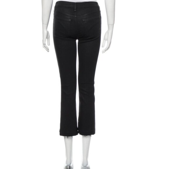 J Brand Mid-Rise Straight Leg Jeans (Black) - Picture 2 of 3